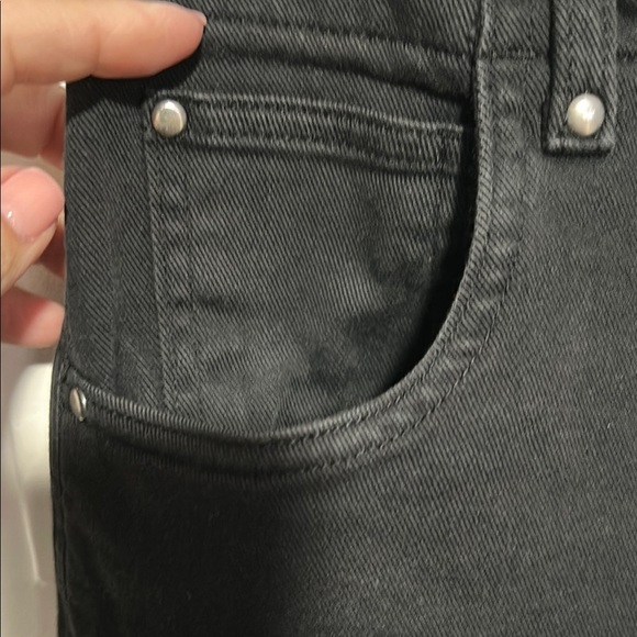 Gap Black High-Waisted Button-Fly Wide Leg Pants - Picture 2 of 13